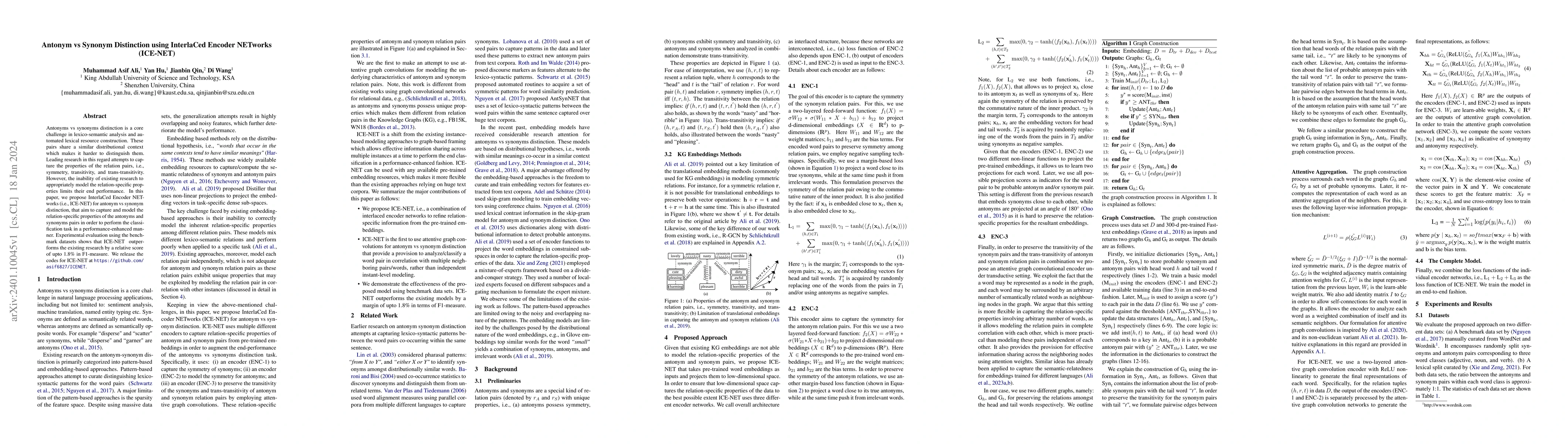 Thumbnail for Antonym vs Synonym Distinction using InterlaCed Encoder NETworks
  (ICE-NET)