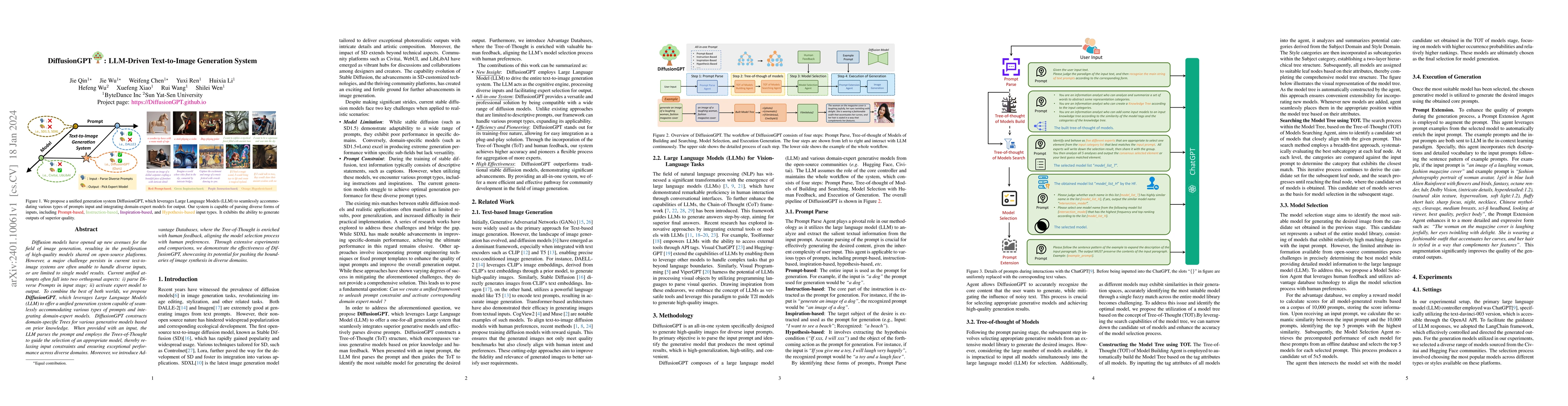 Thumbnail for DiffusionGPT: LLM-Driven Text-to-Image Generation System