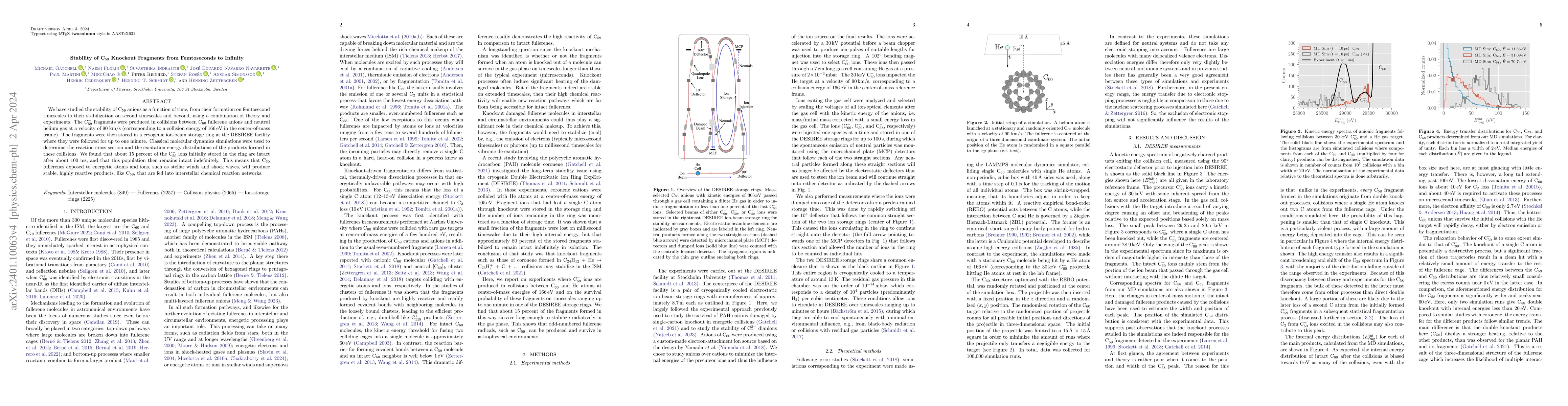 Thumbnail for Stability of C$_{59}$ Knockout Fragments from Femtoseconds to Infinity