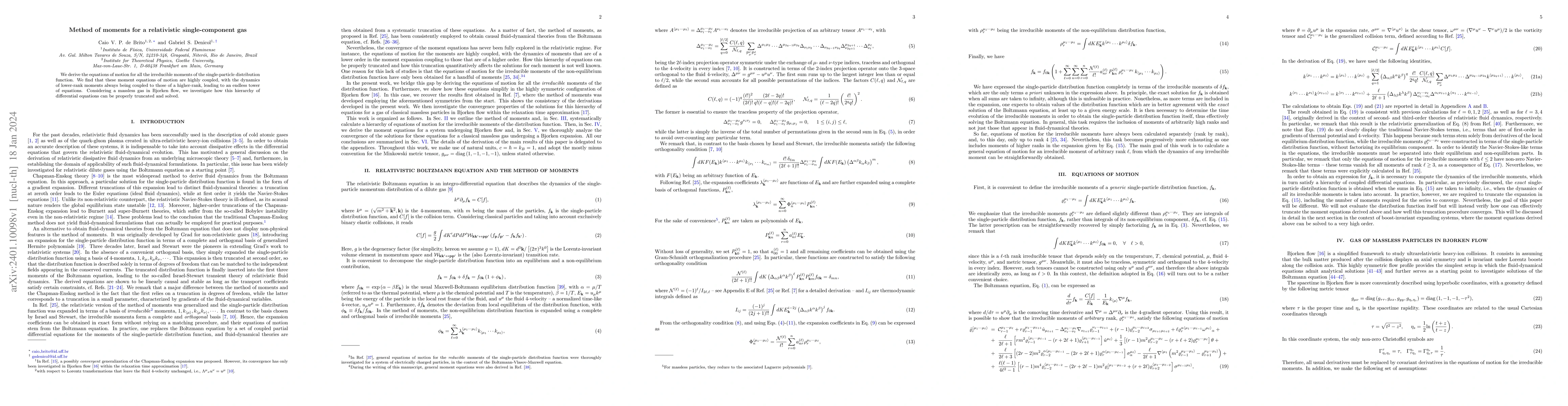 Thumbnail for Method of moments for a relativistic single-component gas