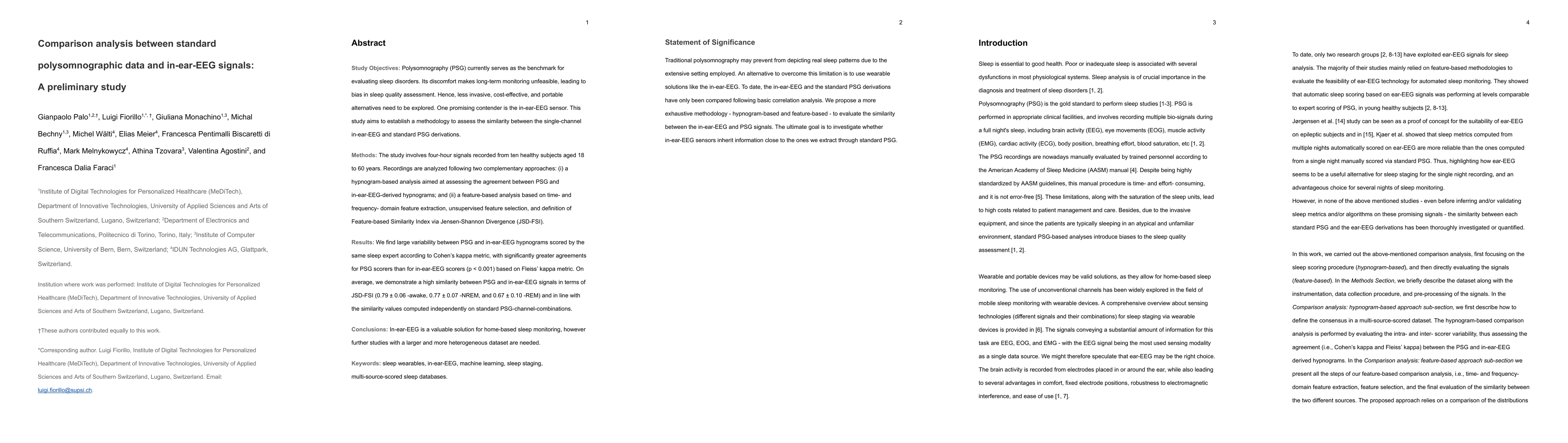Thumbnail for Comparison analysis between standard polysomnographic data and
  in-ear-EEG signals: A preliminary study