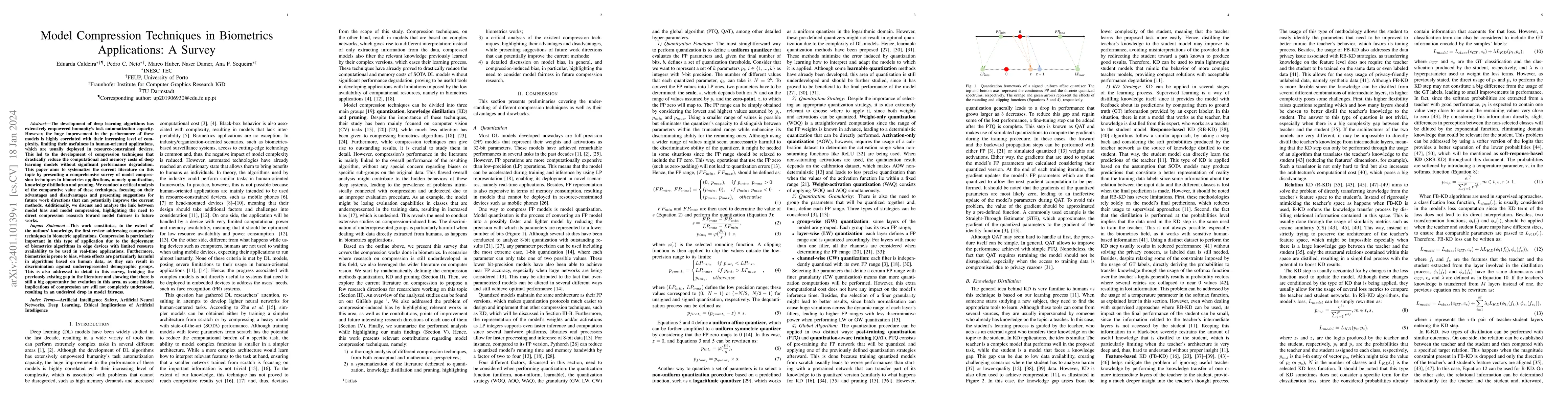 Thumbnail for Model Compression Techniques in Biometrics Applications: A Survey