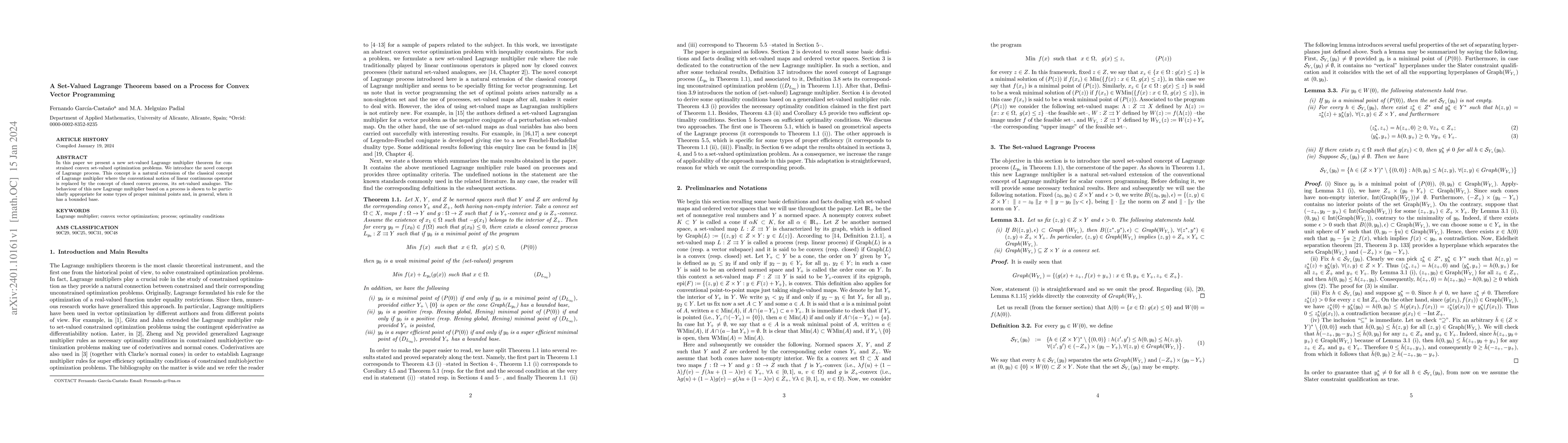 Thumbnail for A Set-Valued Lagrange Theorem based on a Process for Convex Vector
  Programming