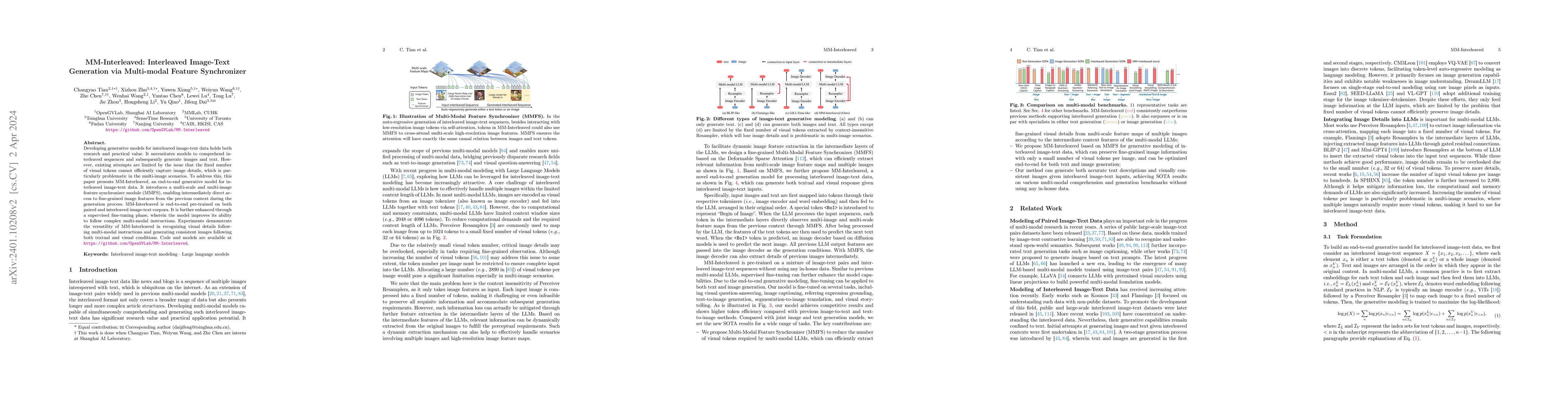 Thumbnail for MM-Interleaved: Interleaved Image-Text Generative Modeling via
  Multi-modal Feature Synchronizer