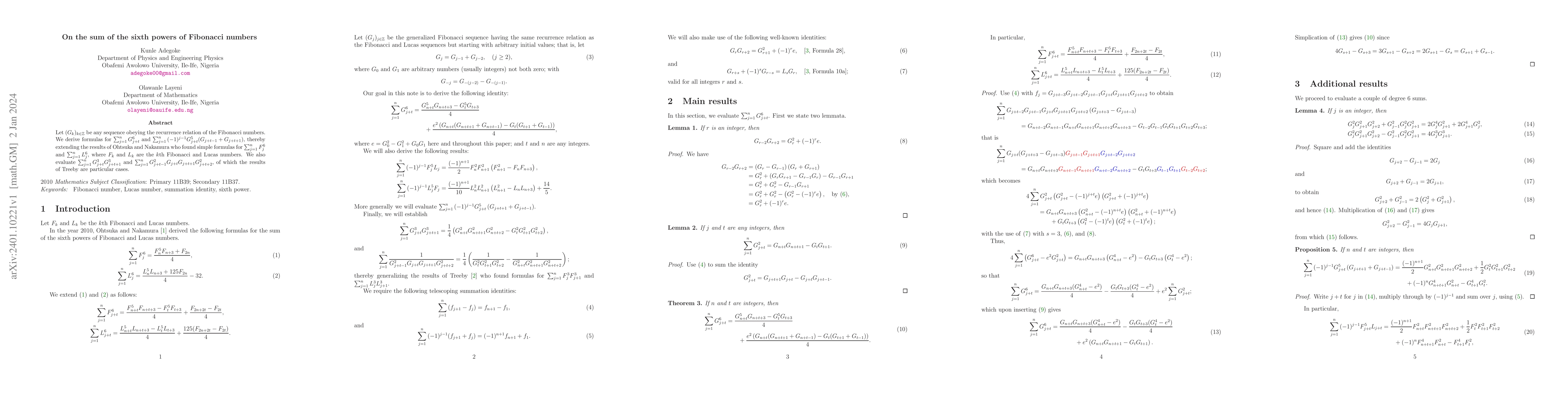 Thumbnail for On the Sum of the Sixth Powers of Fibonacci Numbers
