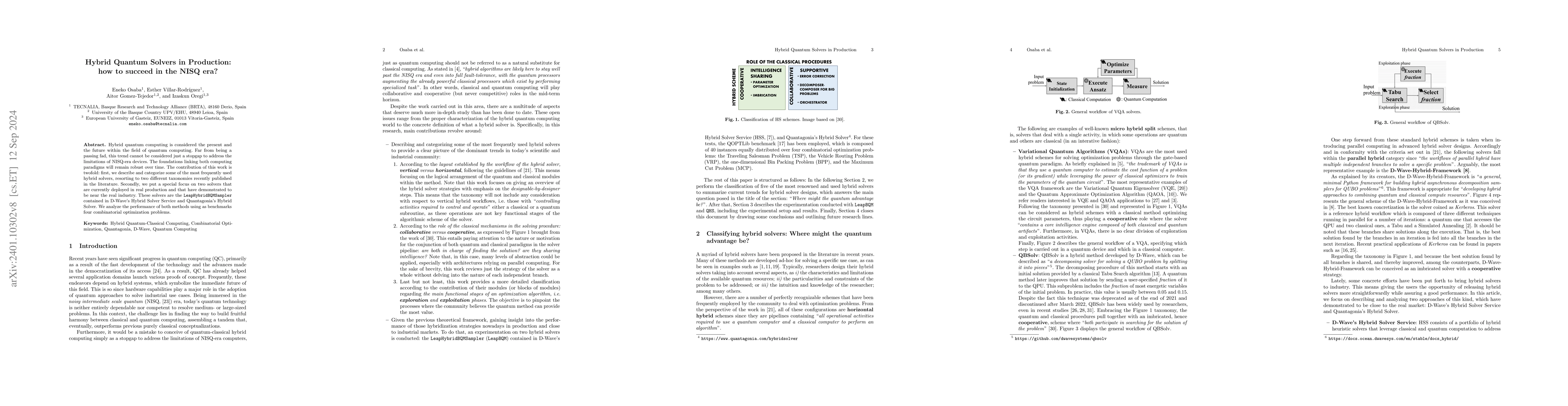 Thumbnail for Hybrid Quantum Solvers in Production: how to succeed in the NISQ era?