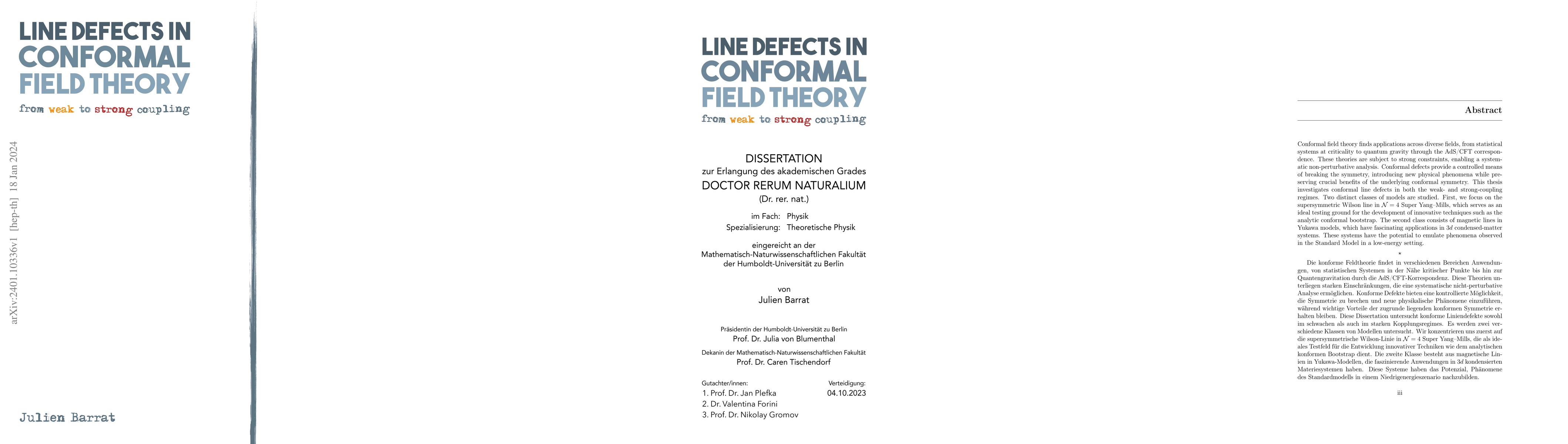 Thumbnail for Line defects in conformal field theory: from weak to strong coupling