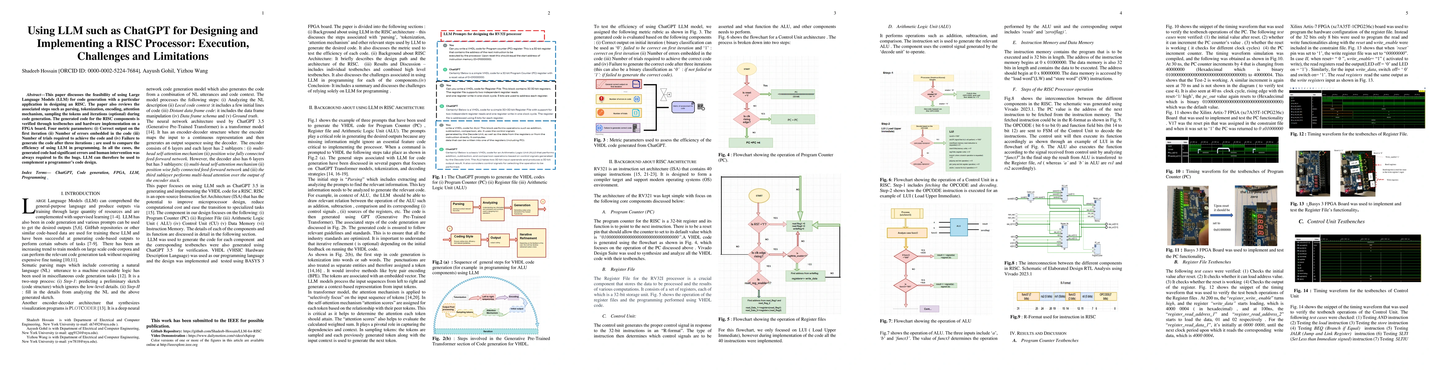Thumbnail for Using LLM such as ChatGPT for Designing and Implementing a RISC
  Processor: Execution,Challenges and Limitations