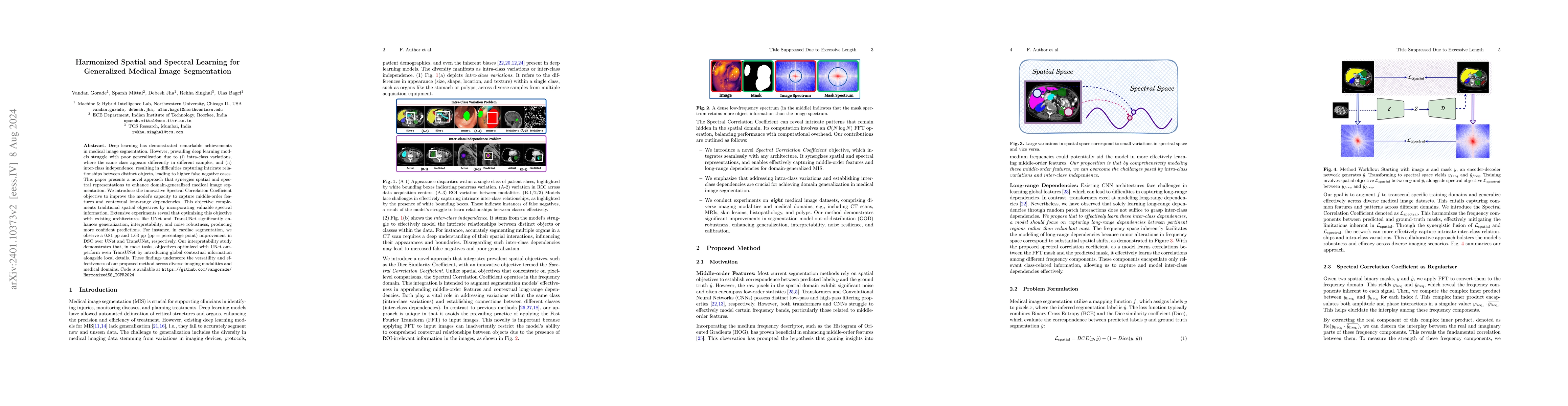 Thumbnail for Harmonized Spatial and Spectral Learning for Robust and Generalized
  Medical Image Segmentation