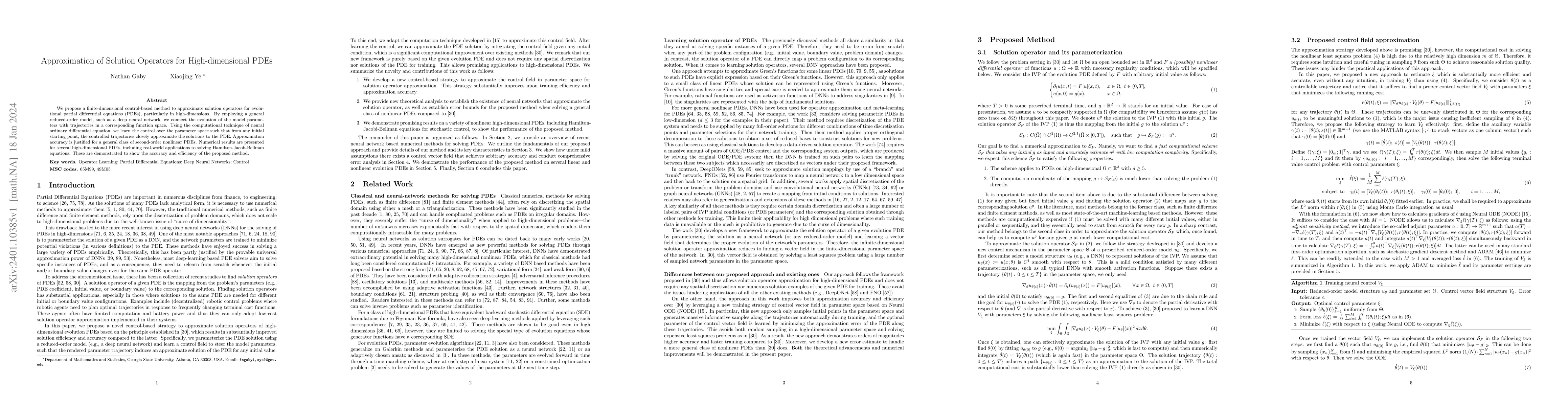 Thumbnail for Approximation of Solution Operators for High-dimensional PDEs