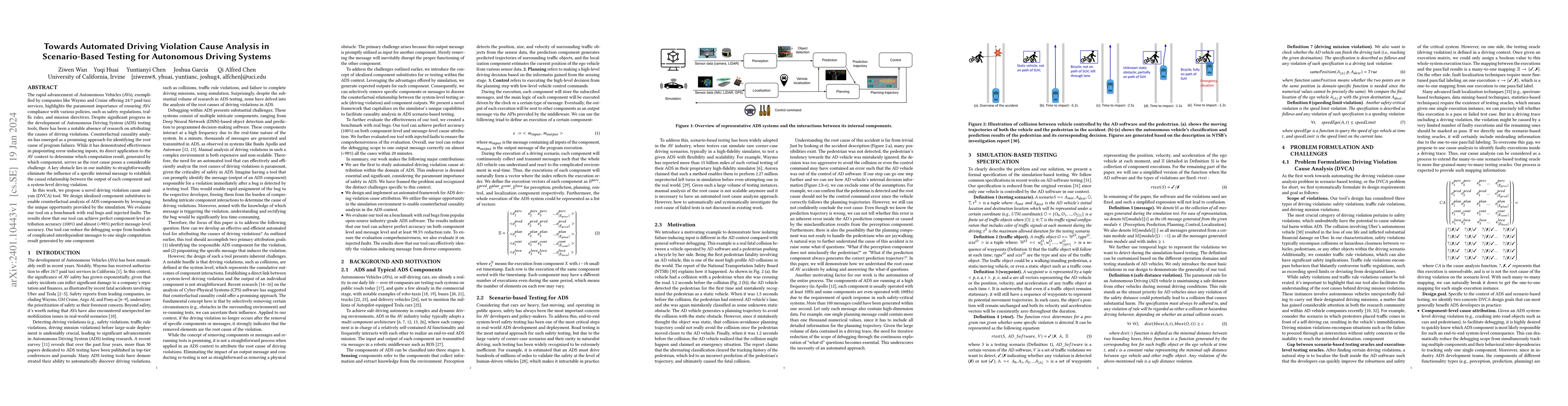 Thumbnail for Towards Automated Driving Violation Cause Analysis in Scenario-Based
  Testing for Autonomous Driving Systems