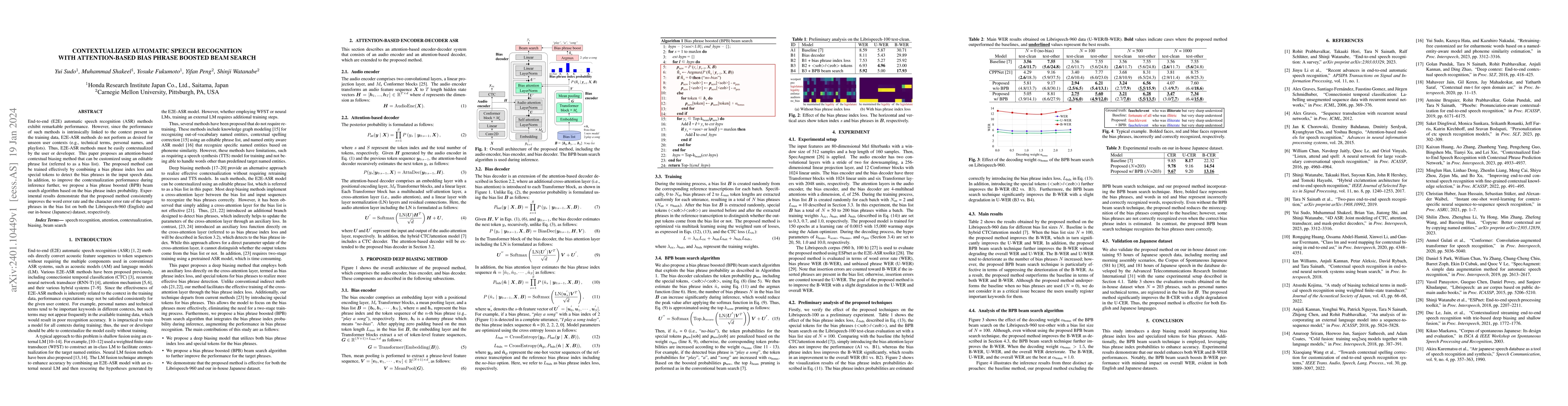 Thumbnail for Contextualized Automatic Speech Recognition with Attention-Based Bias
  Phrase Boosted Beam Search