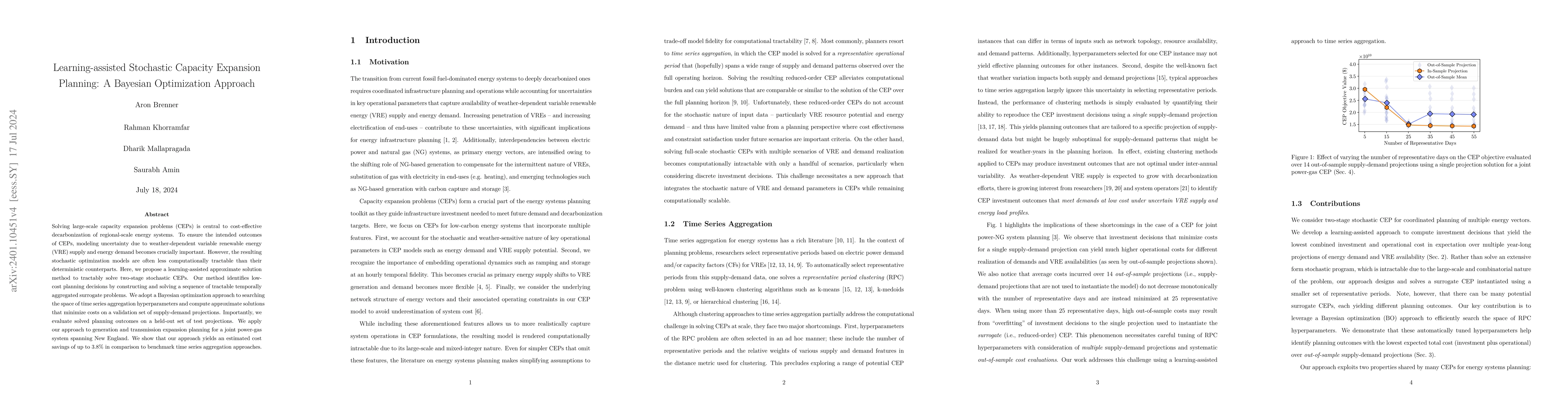 Thumbnail for Learning-assisted Stochastic Capacity Expansion Planning: A Bayesian
  Optimization Approach