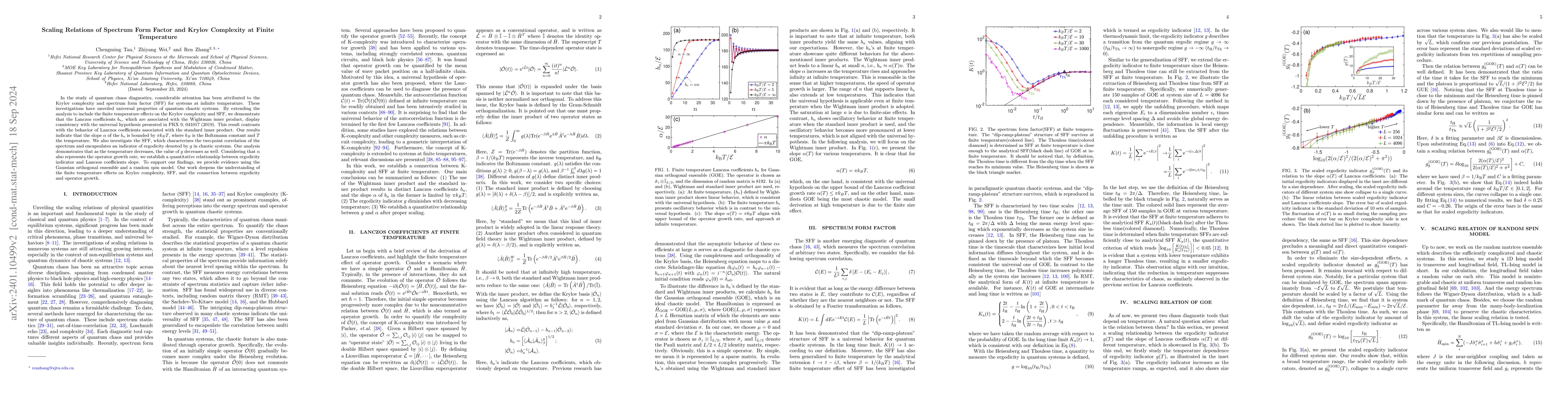Thumbnail for Scaling Relations of Spectrum Form Factor and Krylov Complexity at
  Finite Temperature