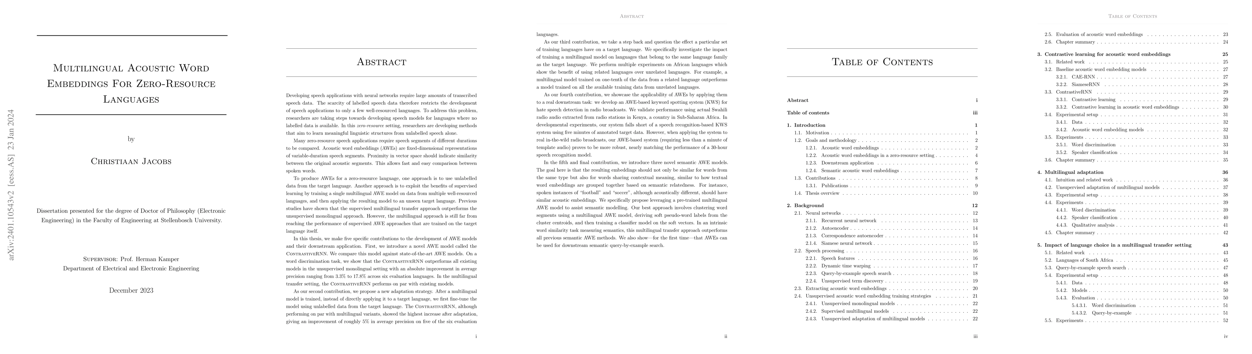 Thumbnail for Multilingual acoustic word embeddings for zero-resource languages