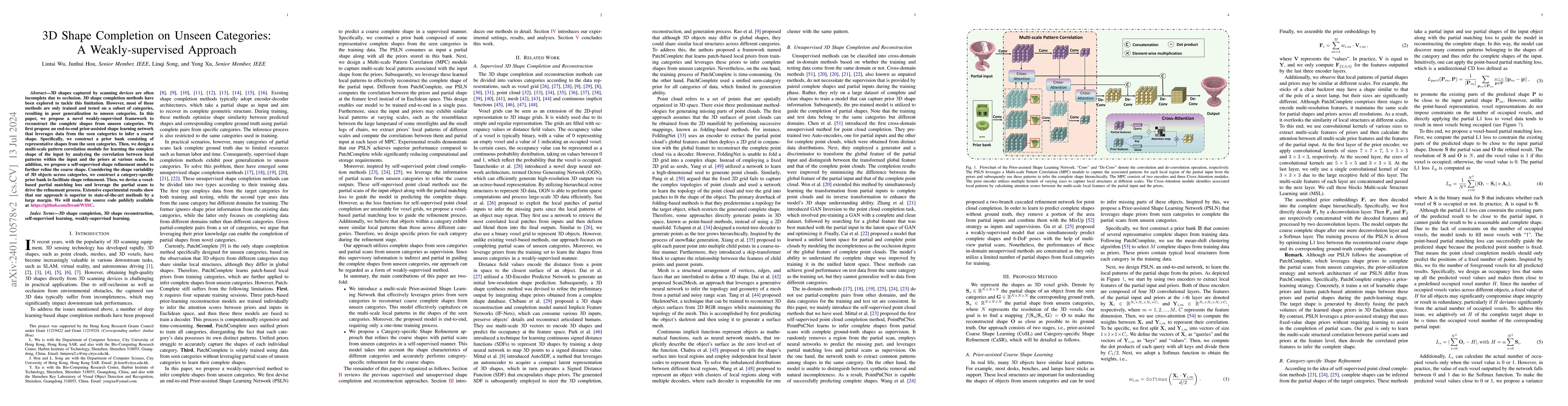 Thumbnail for 3D Shape Completion on Unseen Categories:A Weakly-supervised Approach
