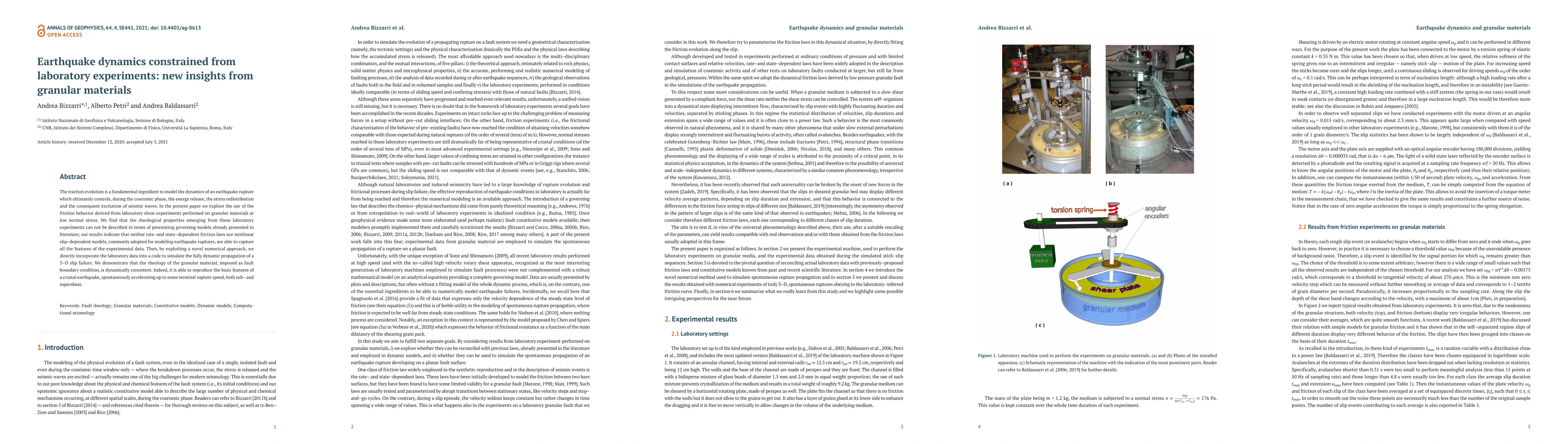 Thumbnail for Earthquake dynamics constrained from laboratory experiments: new
  insights from granular materials