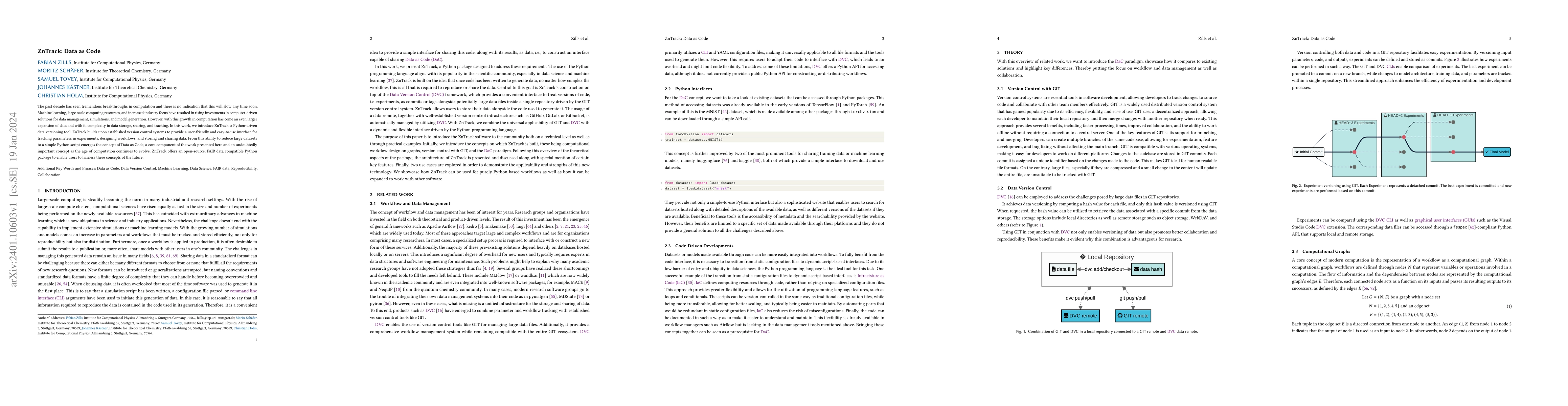 Thumbnail for ZnTrack -- Data as Code