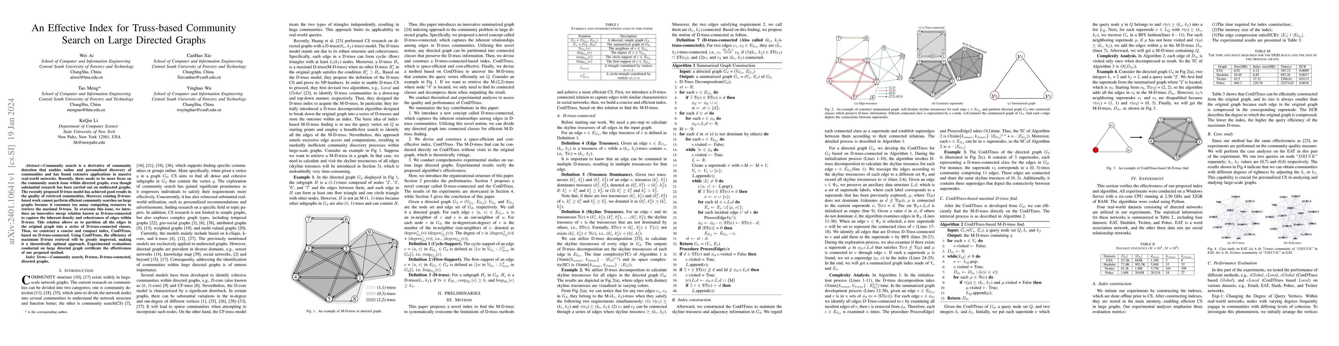 Thumbnail for An Effective Index for Truss-based Community Search on Large Directed
  Graphs