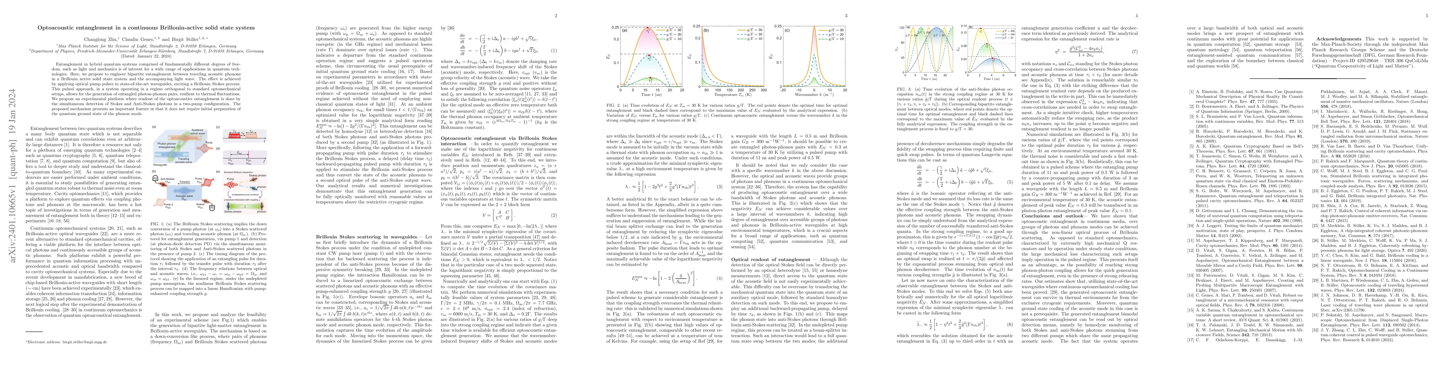 Thumbnail for Optoacoustic entanglement in a continuous Brillouin-active solid state
  system
