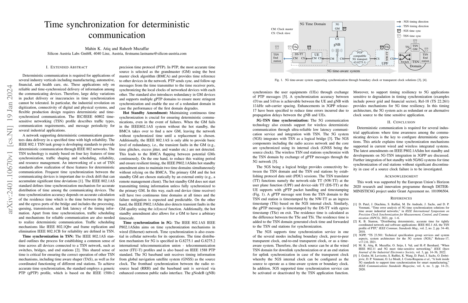 Thumbnail for Time synchronization for deterministic communication