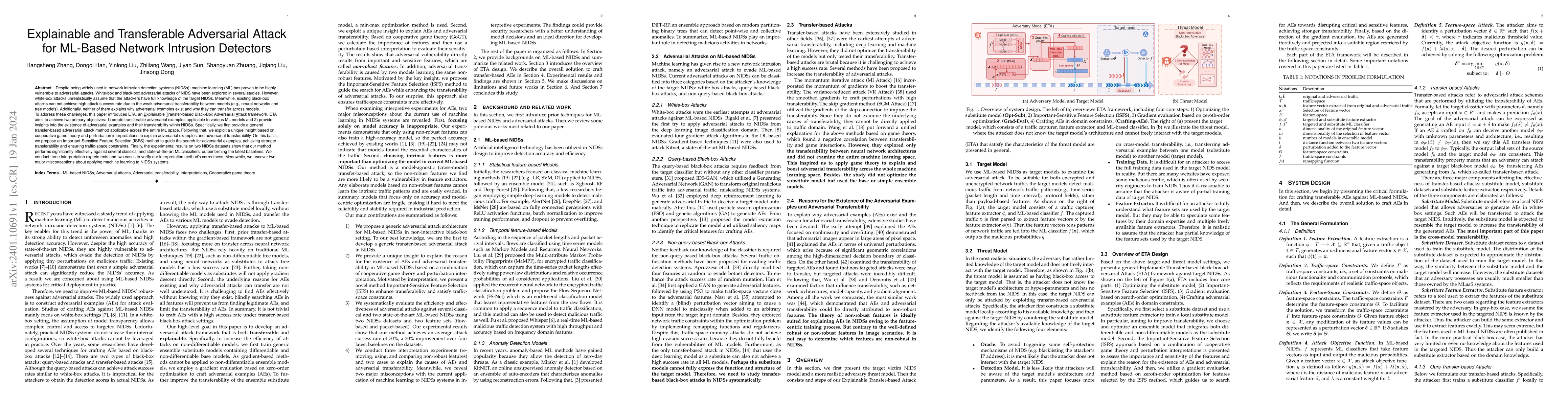 Thumbnail for Explainable and Transferable Adversarial Attack for ML-Based Network
  Intrusion Detectors