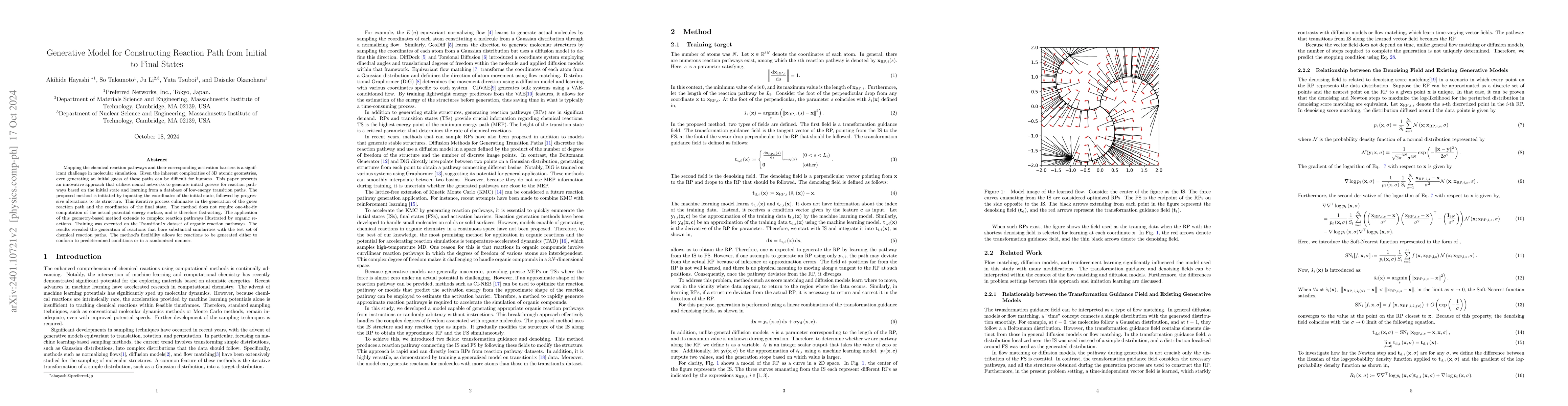 Thumbnail for Generative Model for Constructing Reaction Path from Initial to Final
  States