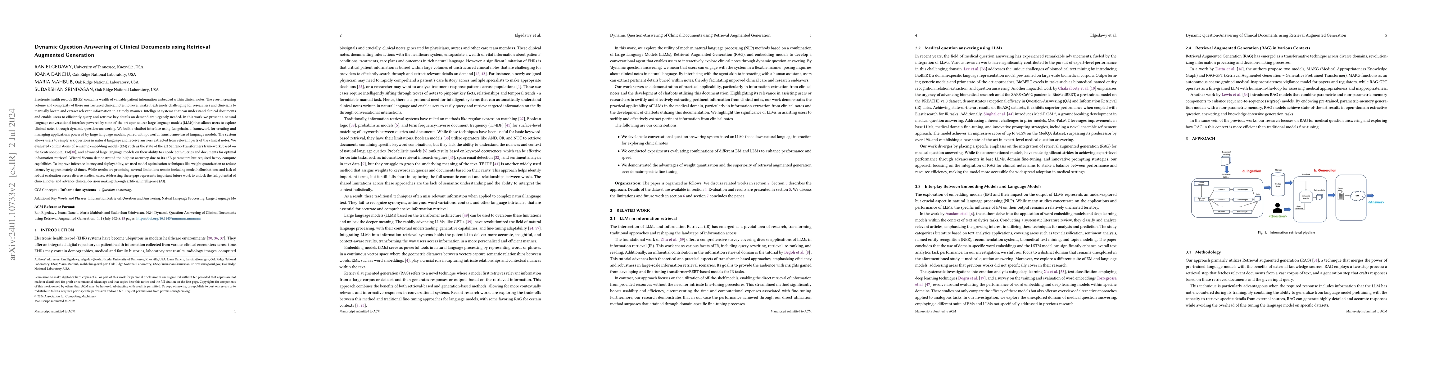 Thumbnail for Dynamic Q&A of Clinical Documents with Large Language Models