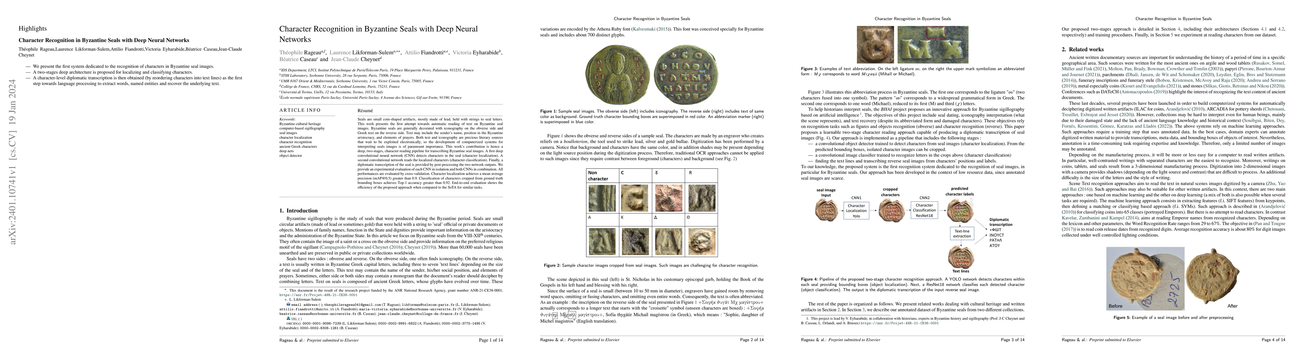 Thumbnail for Character Recognition in Byzantine Seals with Deep Neural Networks