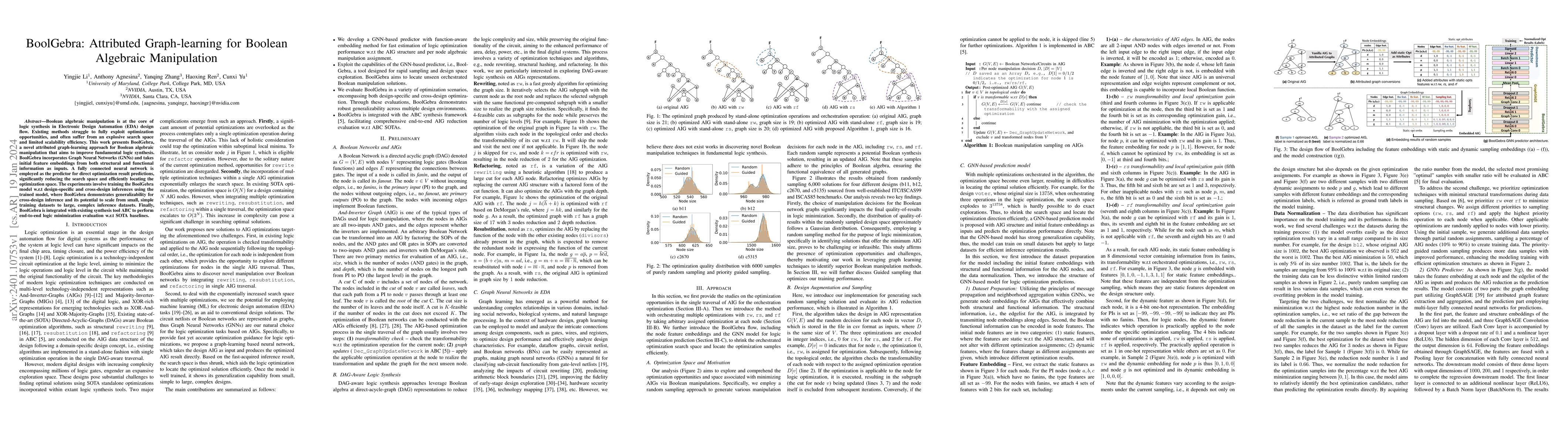 Thumbnail for BoolGebra: Attributed Graph-learning for Boolean Algebraic Manipulation