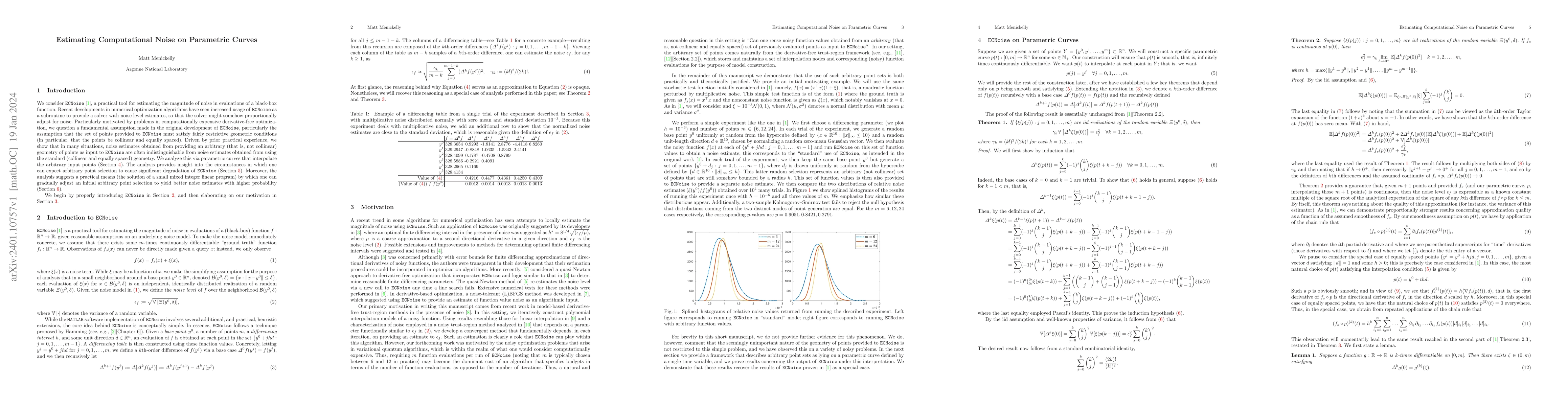 Thumbnail for Estimating Computational Noise on Parametric Curves