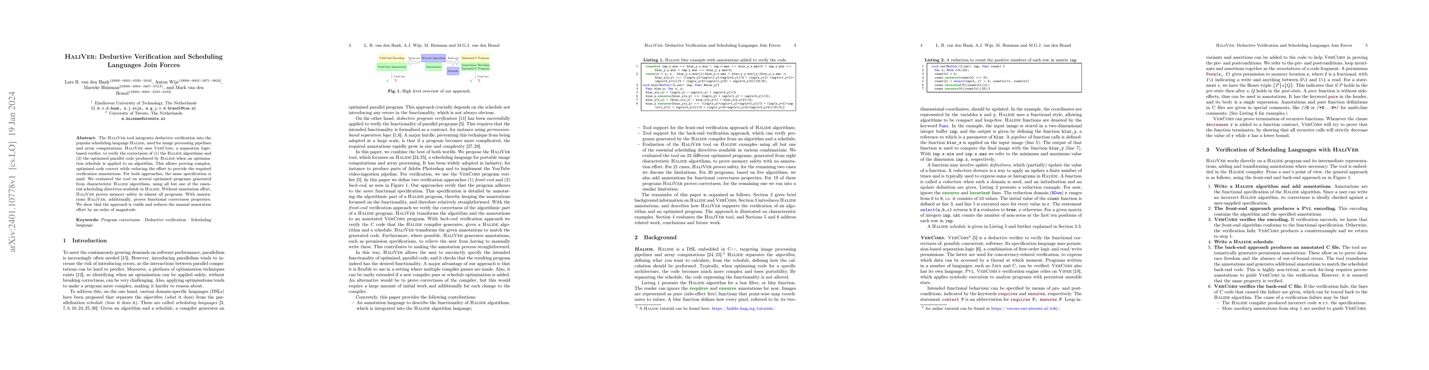 Thumbnail for HaliVer: Deductive Verification and Scheduling Languages Join Forces