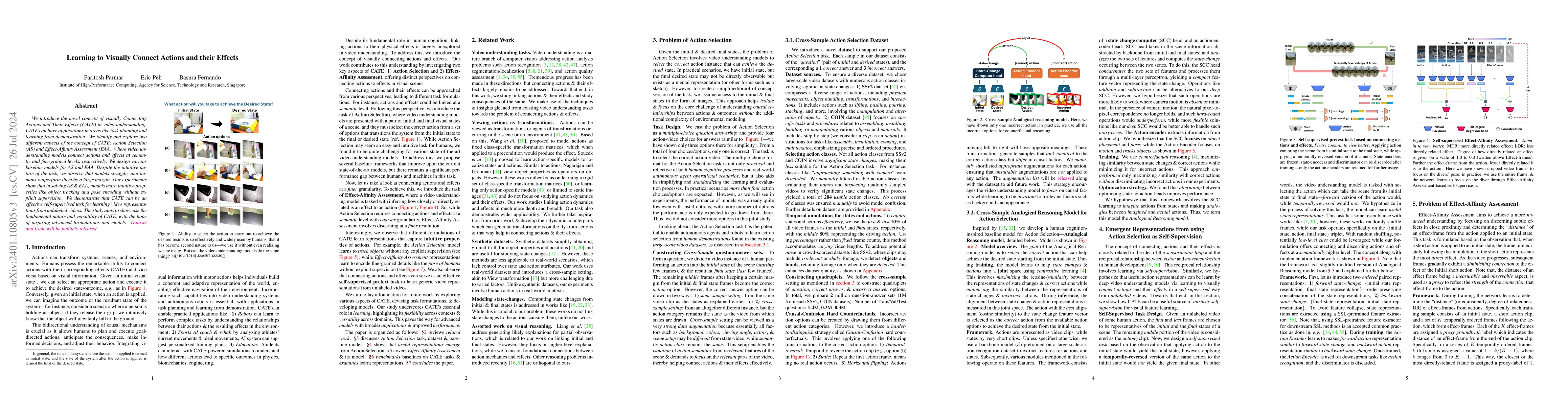Thumbnail for Learning to Visually Connect Actions and their Effects