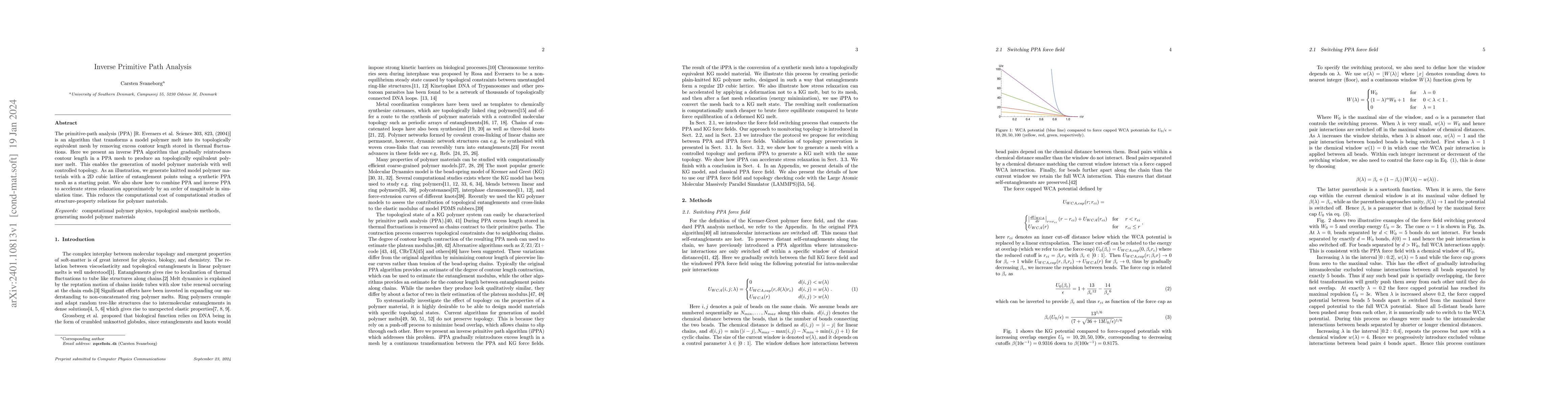 Thumbnail for Inverse Primitive Path Analysis