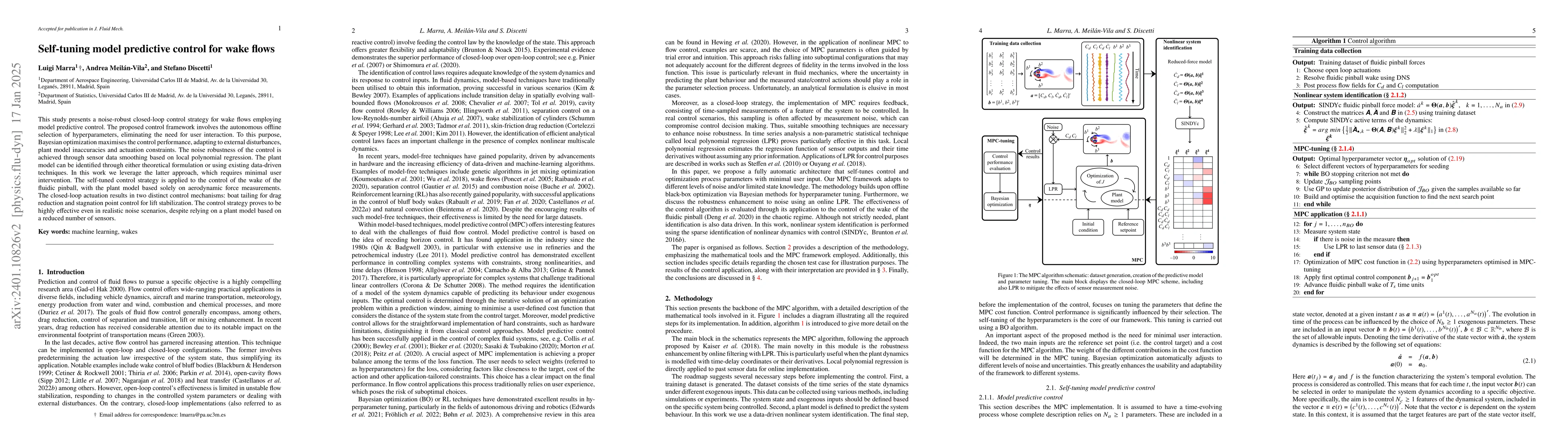 Thumbnail for Self-tuning model predictive control for wake flows