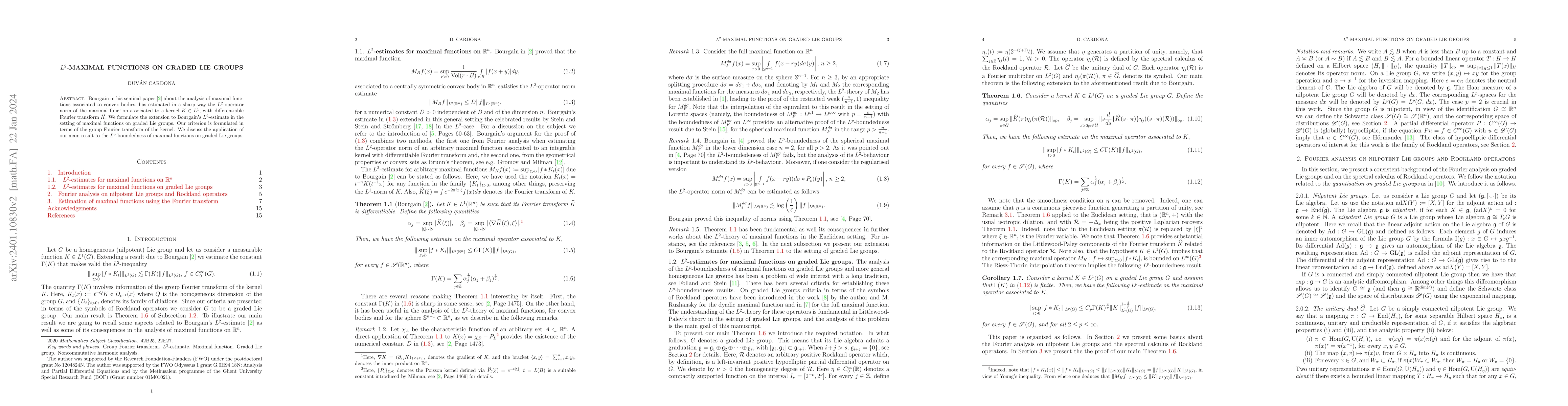 Thumbnail for $L^2$-Maximal functions on graded Lie groups