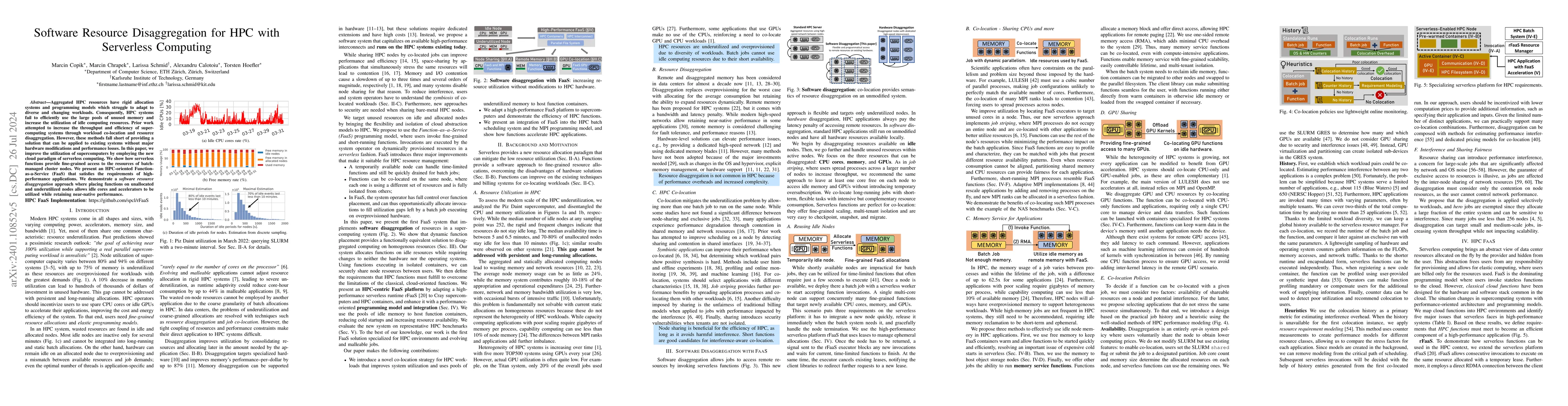 Thumbnail for Software Resource Disaggregation for HPC with Serverless Computing