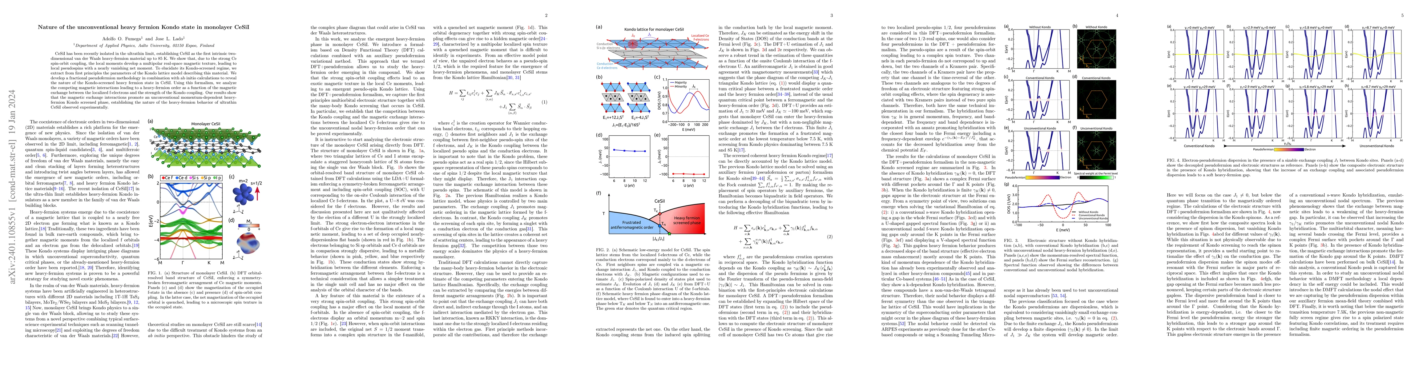 Thumbnail for Nature of the unconventional heavy fermion Kondo state in monolayer
  CeSiI