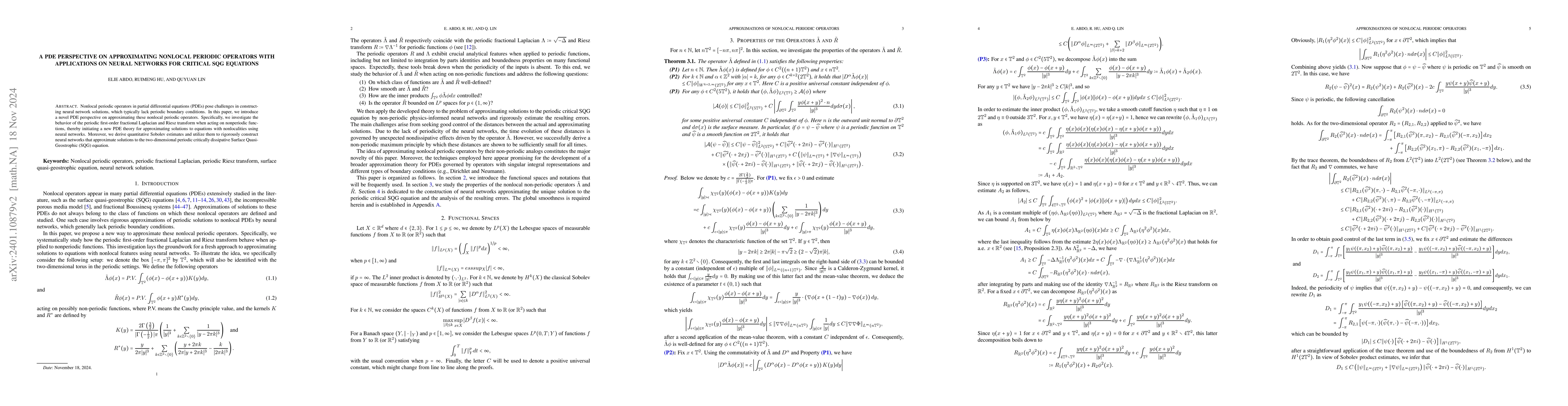 Thumbnail for Accuracy Analysis of Physics-Informed Neural Networks for Approximating
  the Critical SQG Equation