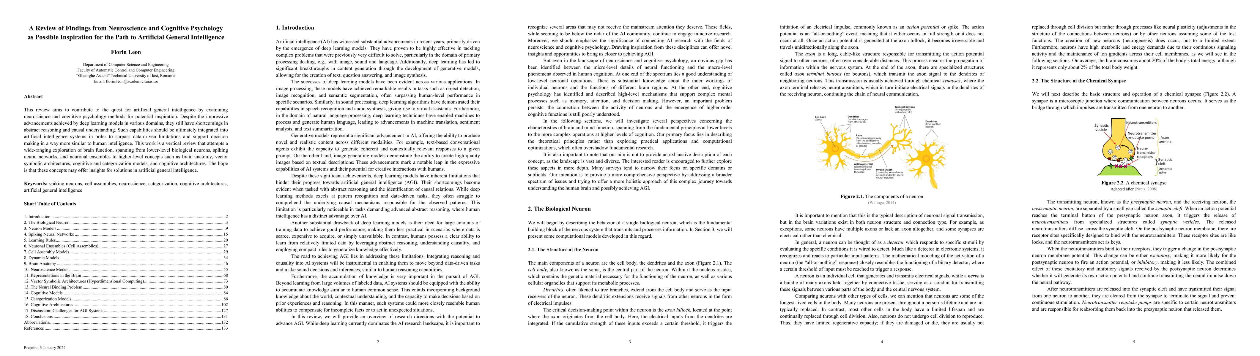 Thumbnail for A Review of Findings from Neuroscience and Cognitive Psychology as
  Possible Inspiration for the Path to Artificial General Intelligence