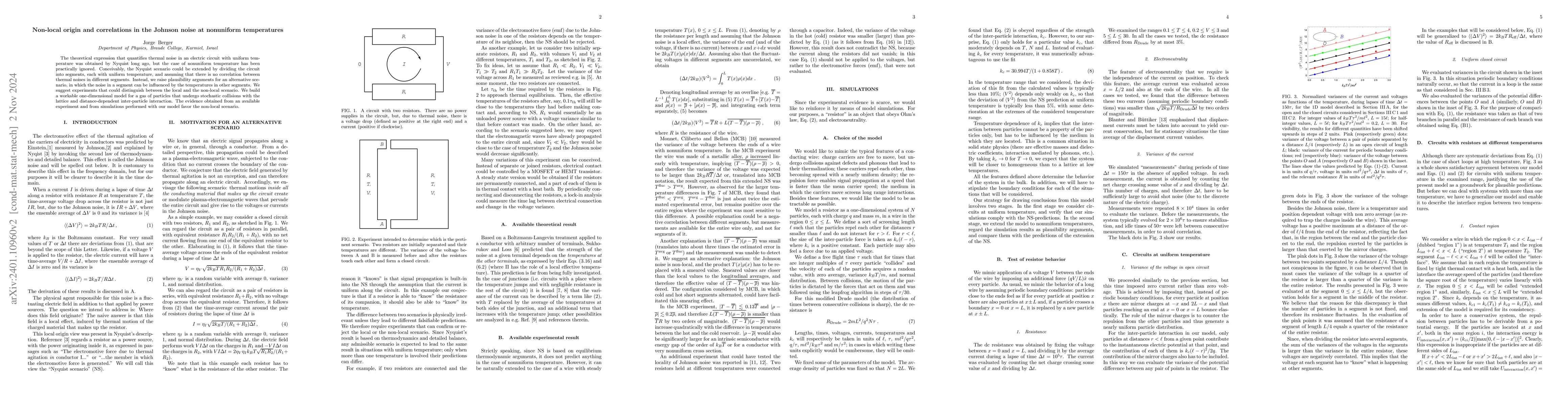Thumbnail for Non-local origin and correlations in the Johnson noise at nonuniform
  temperatures
