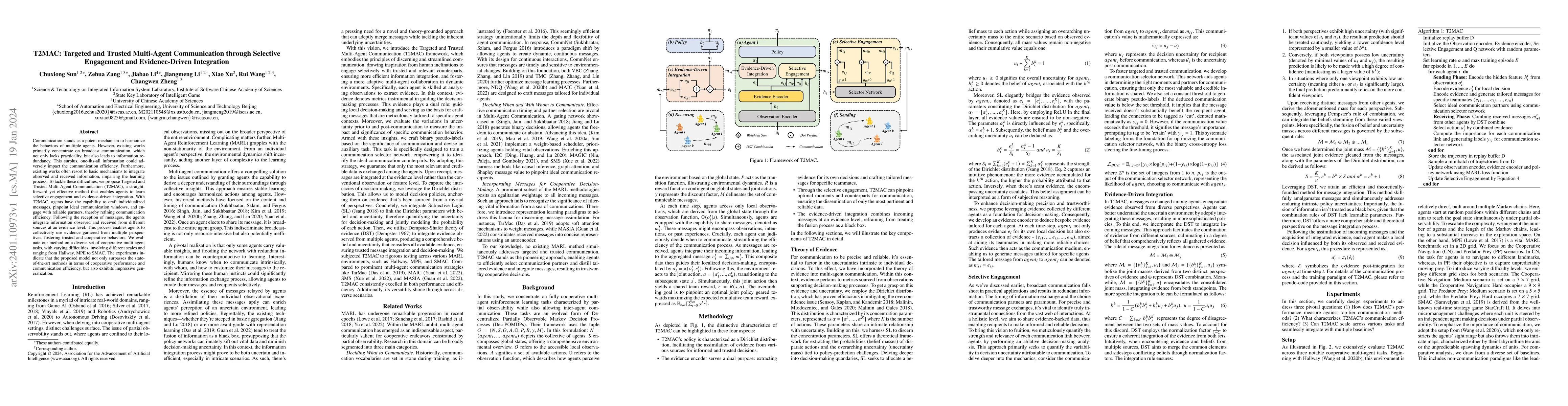 Thumbnail for T2MAC: Targeted and Trusted Multi-Agent Communication through Selective
  Engagement and Evidence-Driven Integration