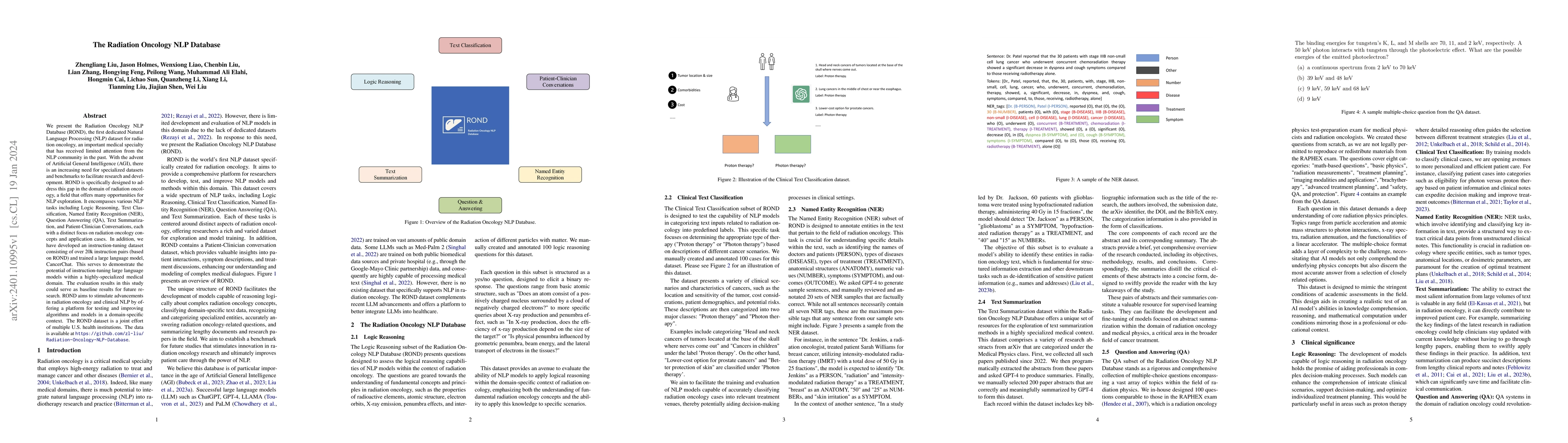 Thumbnail for The Radiation Oncology NLP Database