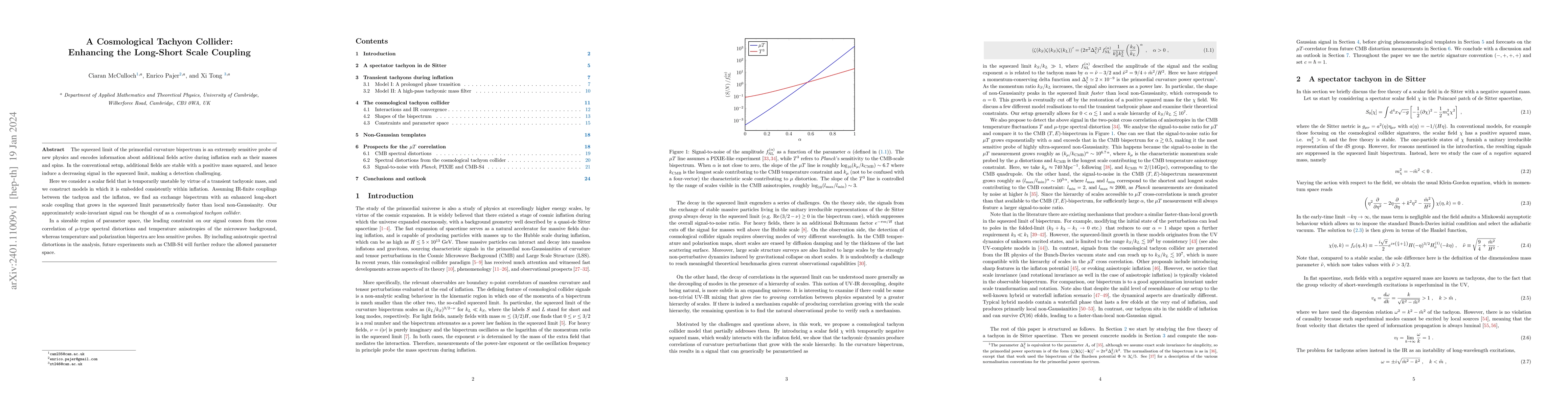 Thumbnail for A Cosmological Tachyon Collider: Enhancing the Long-Short Scale Coupling