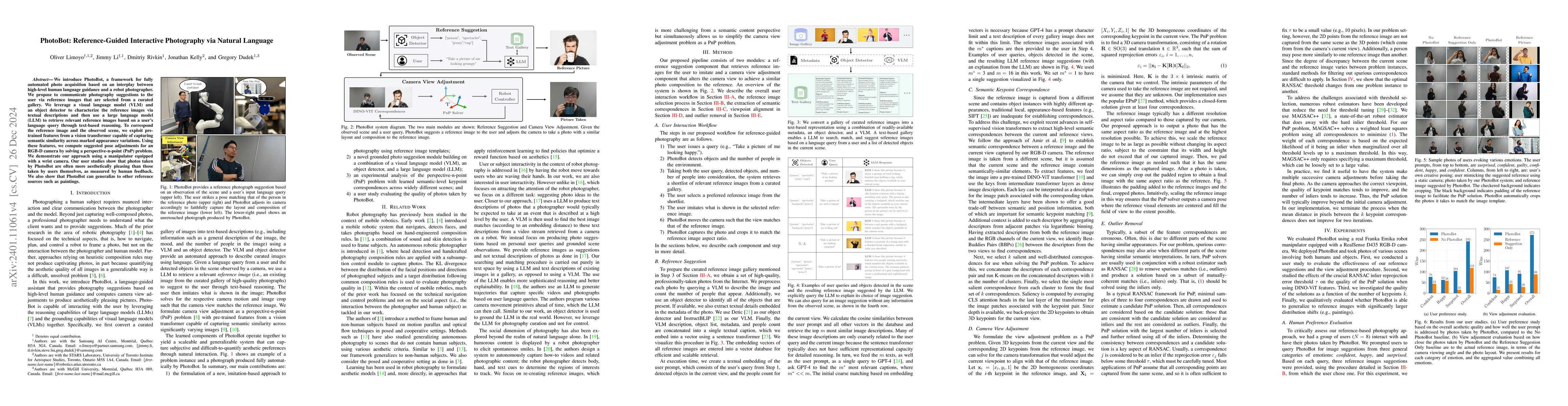 Thumbnail for PhotoBot: Reference-Guided Interactive Photography via Natural Language