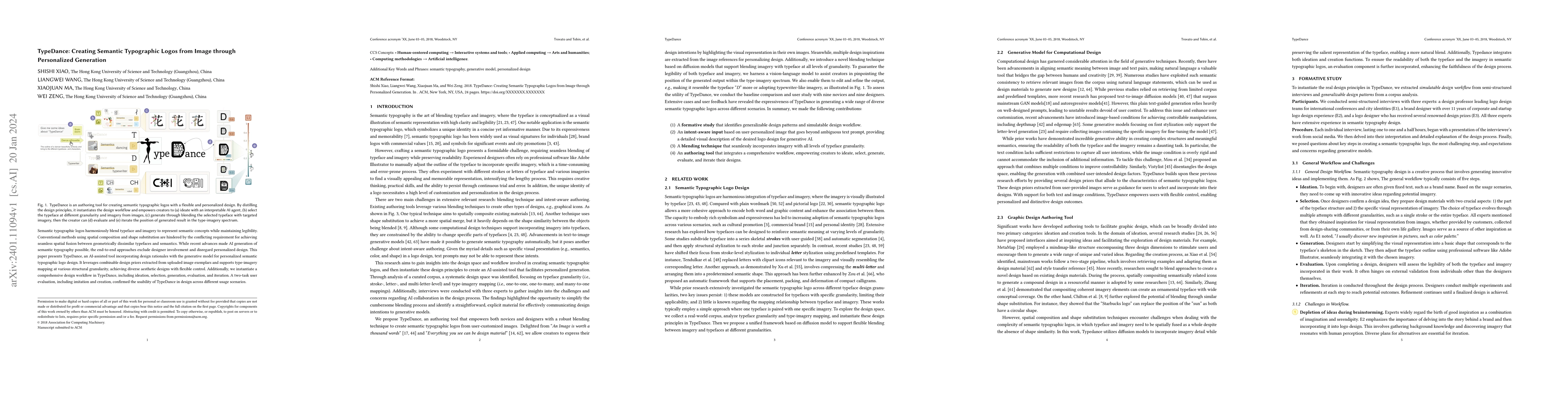 Thumbnail for TypeDance: Creating Semantic Typographic Logos from Image through
  Personalized Generation