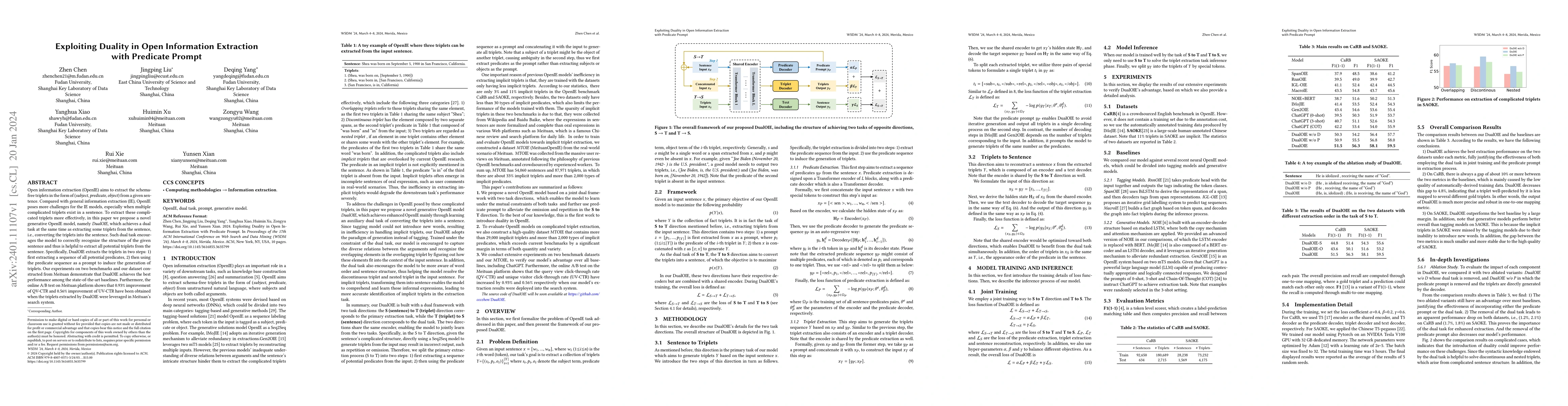 Thumbnail for Exploiting Duality in Open Information Extraction with Predicate Prompt