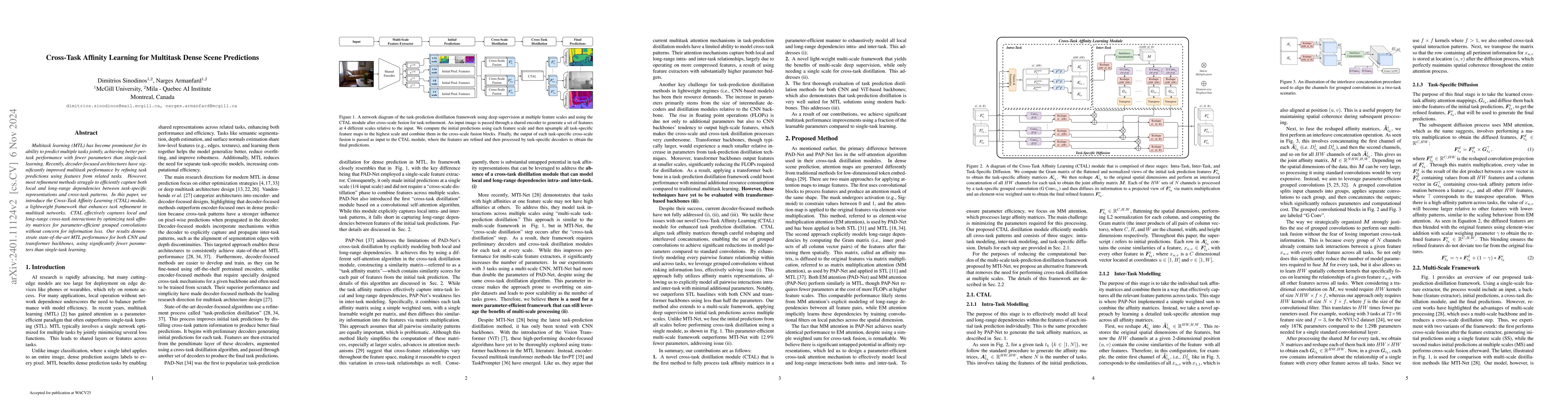 Thumbnail for EMA-Net: Efficient Multitask Affinity Learning for Dense Scene
  Predictions