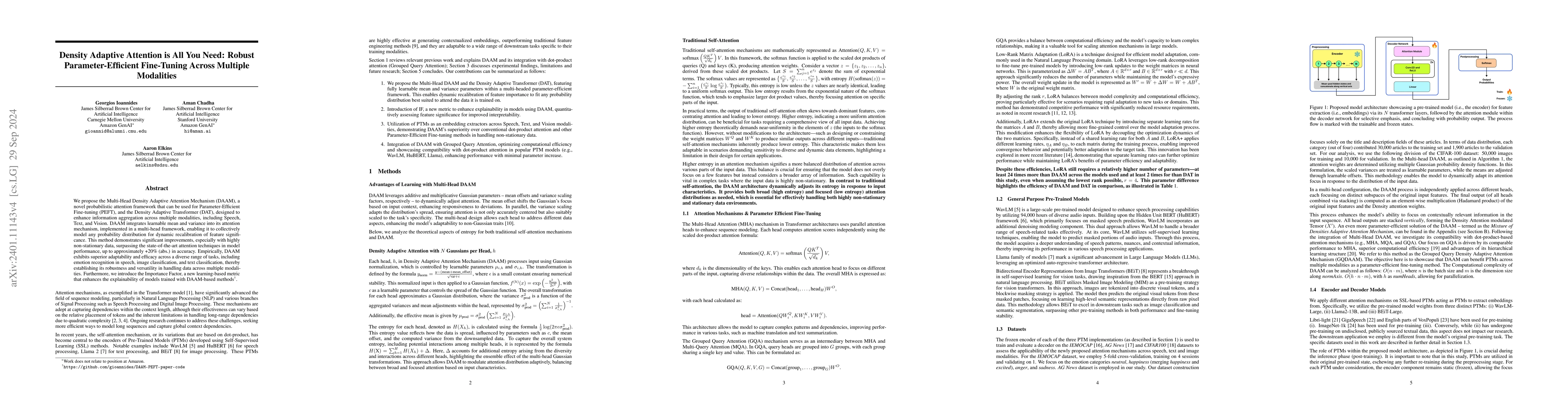 Thumbnail for Gaussian Adaptive Attention is All You Need: Robust Contextual
  Representations Across Multiple Modalities
