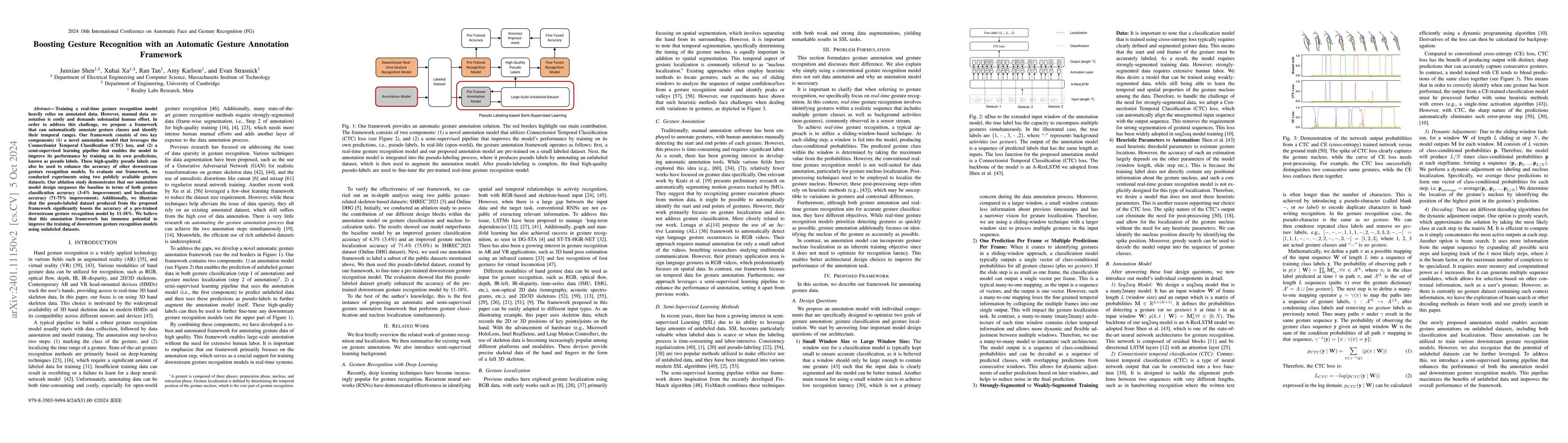 Thumbnail for Simultaneous Gesture Classification and Localization with an Automatic
  Gesture Annotation Model
